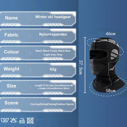 Winter Face Cover Balaclava Mask Hat Thermal Neck Warmer Men Women