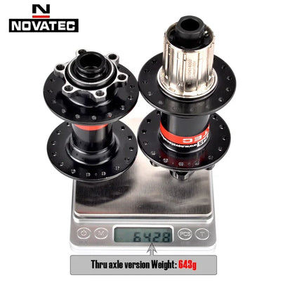 NOVATEC D041SB D042SB MTB Hub 28/32/36H 6-Bolt HG for 8-12 Speed