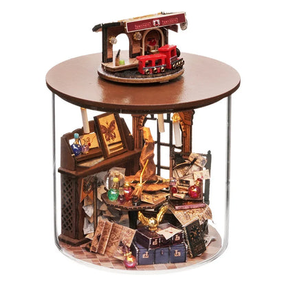 Wooden Mini DIY Dollhouse Kit with Furniture 3D Room Model Puzzle Decor Gift - EXPROTAS