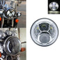 7" LED Headlight w/ DRL Angel Eyes for Harley Honda Yamaha Jeep H4