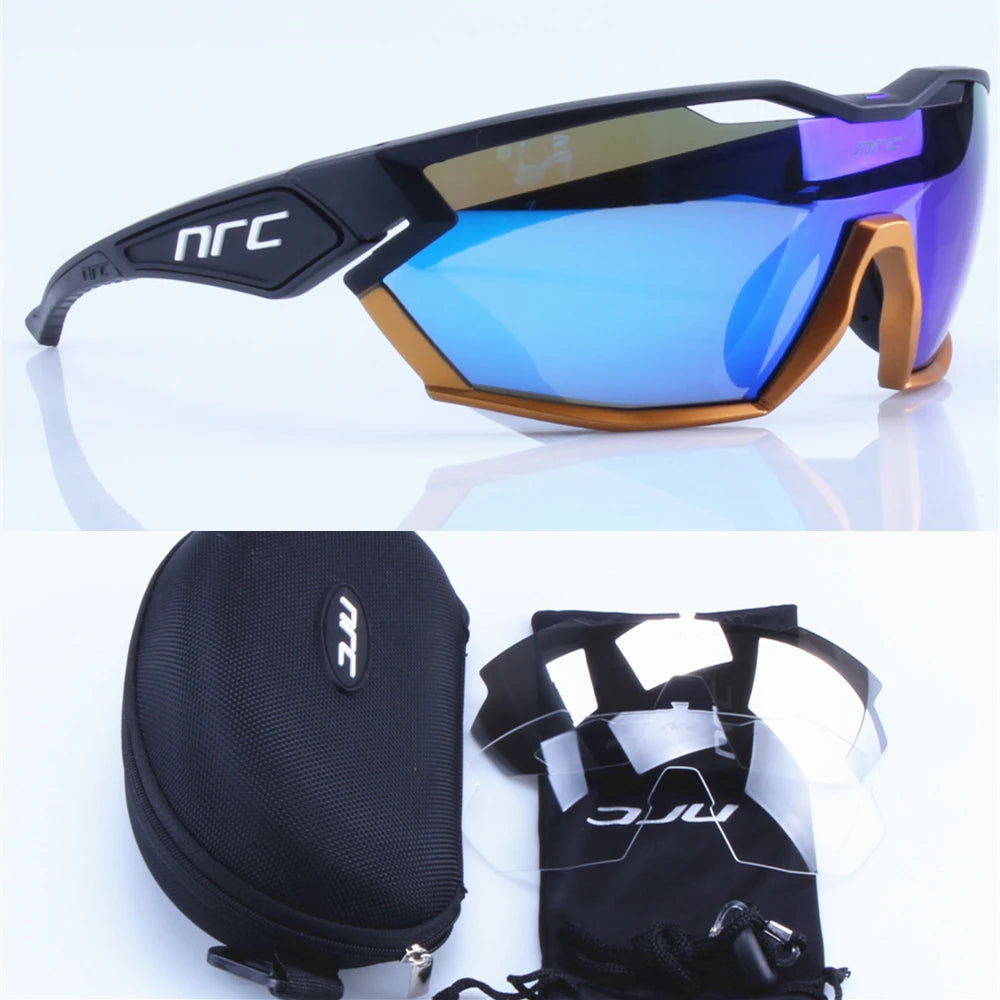 NRC X2 Pride 3 Lens Cycling Glasses MTB Road Bike Sports Sunglasses Men Women