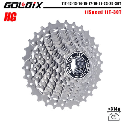 GOLDIX 8–12 Speed Cassette 11-25T 11-28T 11-32T 11-34T 11-36T Compatible Shimano SRAM - EXPROTAS