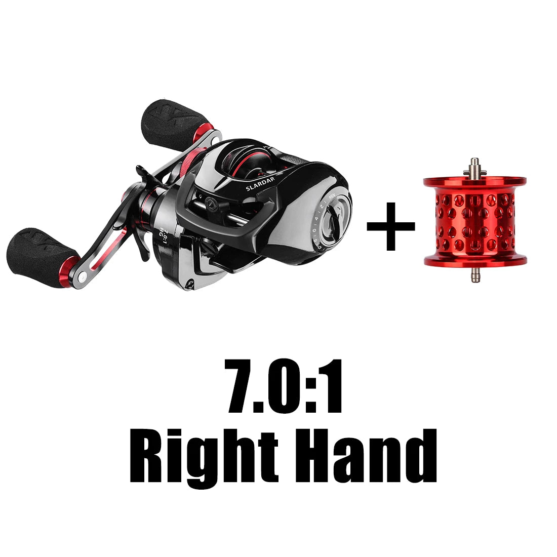 SeaKnight SLARDAR Baitcasting Reel 7.0:1 8.0:1 Brass Gear 8-Pin 10-Level Magnetic Brake