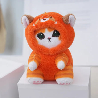 12cm Anime Mofusand Plush Keychain Pendant Bag Pendant Cartoon Cute Little Raccoon Squirrel Panda Plush Doll Sofa Ornaments Gift