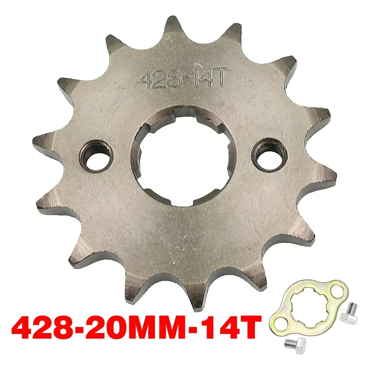 Chain 428# 17mm 20MM 10t 11T 12t 13T 14T 15t 16t 17T 18t 19T Motorcycle Sprocket