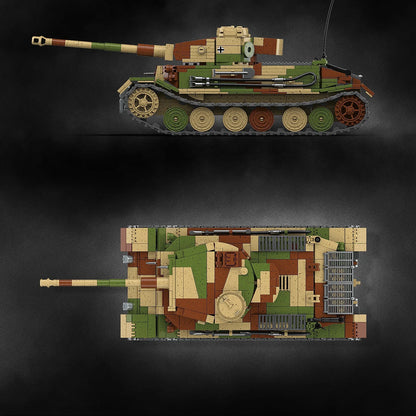 WW2 German Tiger I Panzerkampfwagen VI Building Blocks Military Brick Model Gift