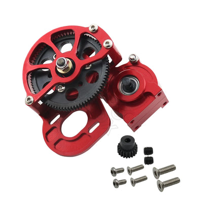 1/10 RC Crawler Metal Transmission Gearbox w/ Motor Gear for Axial SCX10