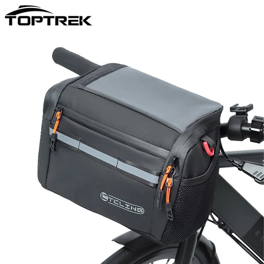 Bicycle Handlebar Bag Insulated 4.5L Storage Bike Accessory Panniers