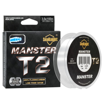100M SeaKnight Fluorocarbon Fishing Line 3-35LB Carbon Fiber Leader