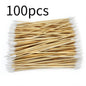 300PCS Cotton Swabs Pointed Tip Wooden Handle Precision Buds