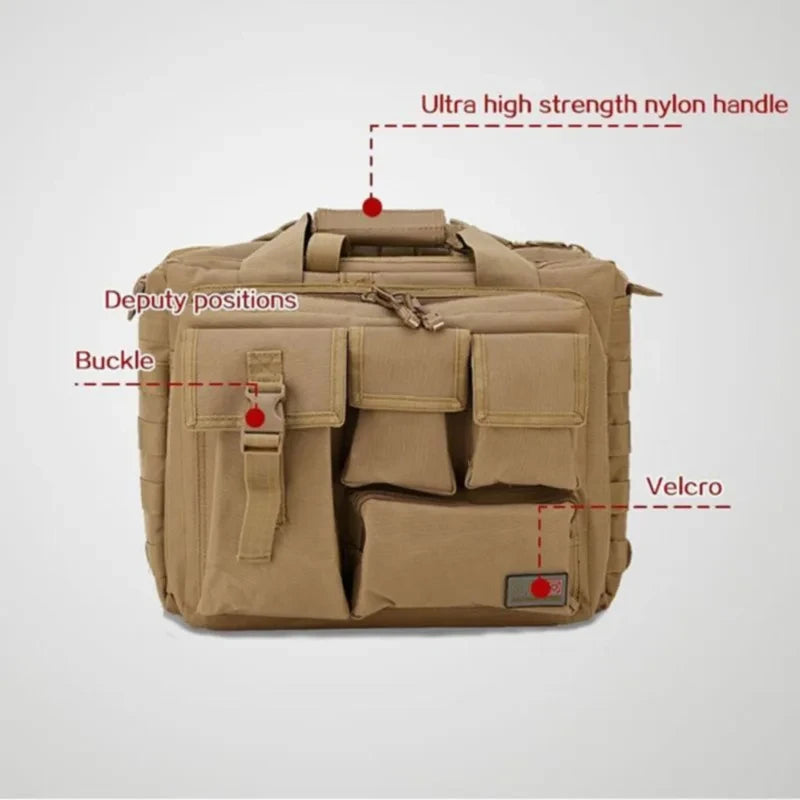 Outdoor Nylon Messenger Shoulder Bag for Laptop Climbing Travel