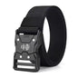 Men's Buckle Tactical Belt Red Ears Plastic Multifunctional Military Canvas