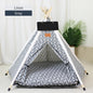 Pet Teepee Tent | Portable Indoor Dog Cat Bed with Cushion and Blackboard