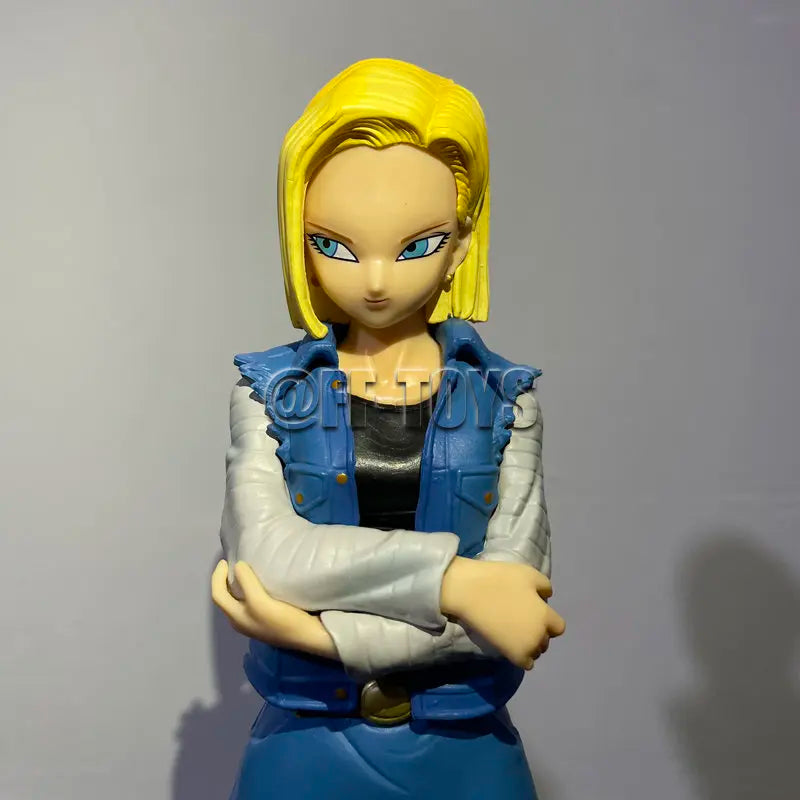 24CM Anime Dragon Ball Z Android 17 18 Figure Android 18 PVC Action Figures Collection Model Toys for Children Christmas Gifts-EXPROTAS