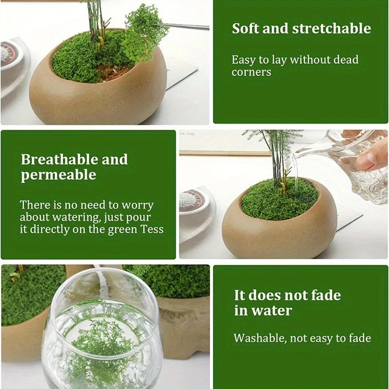 Green Fake Moss Artificial Plant DIY Crafts Decor Landscape Home Garden