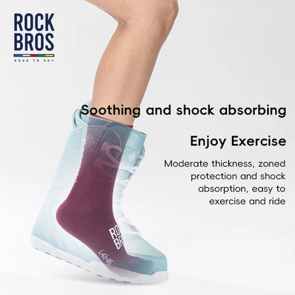 ROCKBROS ROAD TO SKY Cycling Socks Breathable High-Elastic Shock-Absorbing MTB Road Pair