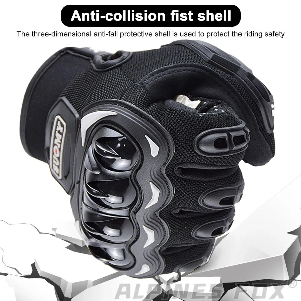 Suomy Summer Motorcycle Gloves Touch Screen Breathable Protective Riding Gloves