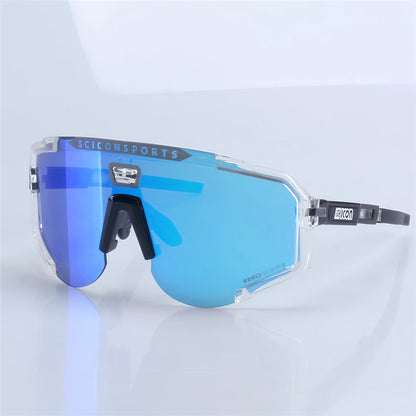 SCICON Photochromic Cycling Glasses, UV400 Outdoor Sports Sunglasses for Men & Women MTB Road Bike