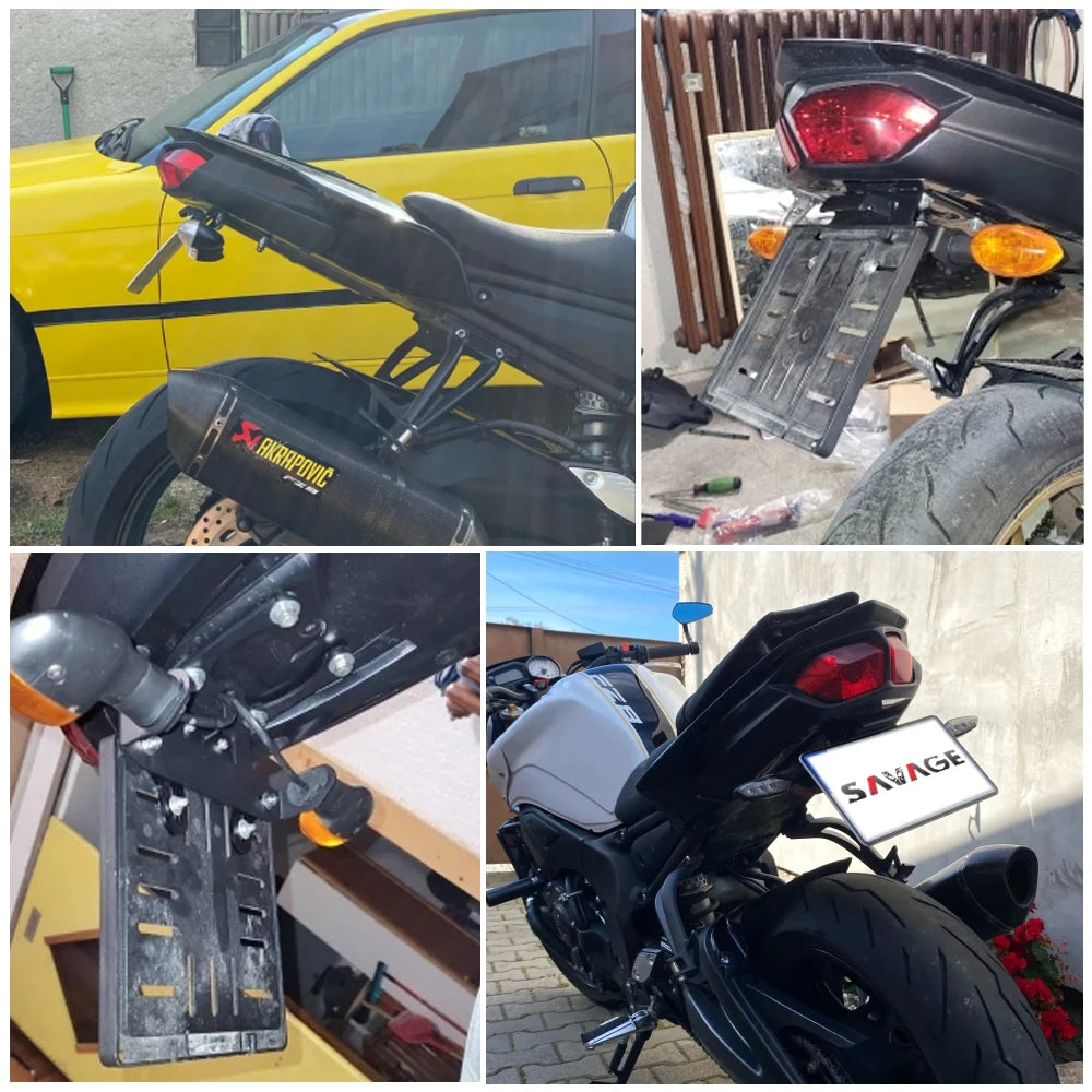Yamaha FZ1N FZ1 FZ8 Fazer License Plate Holder LED Light Tail Tidy Bracket