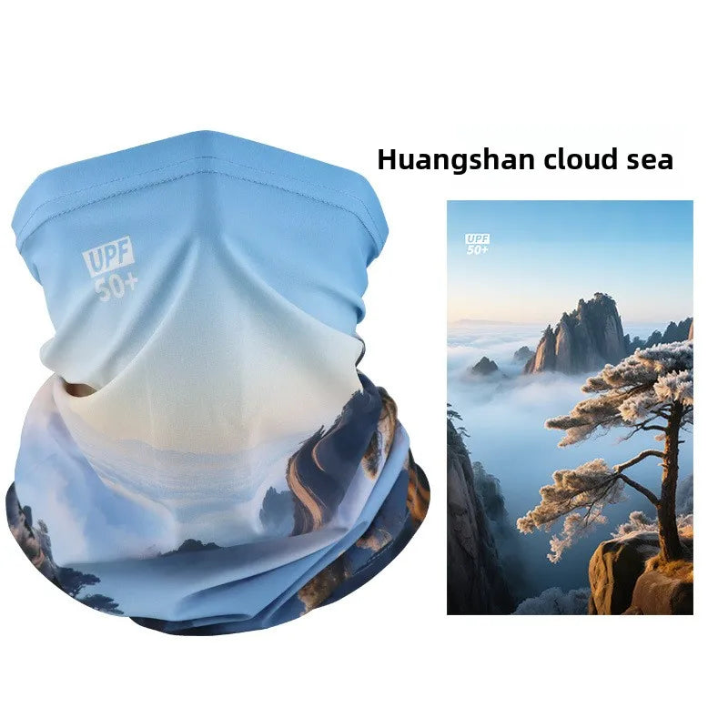 Sun Protection Mask Ice Silk Neck Gaiter Breathable Cycling Fishing Scarf