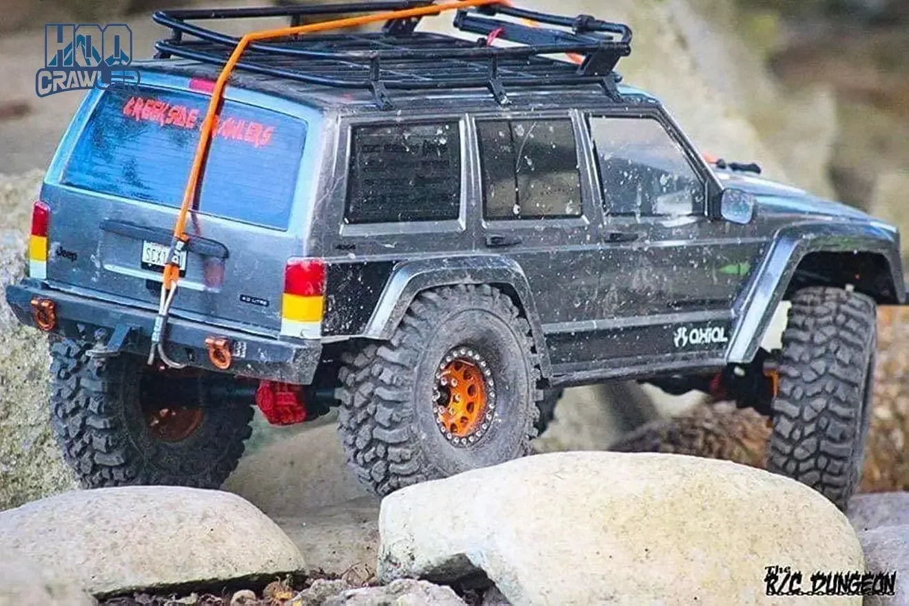 HooCrawler Kinetic Winch Strap Rescue Rope Hook 1/10 RC Crawler TRX4 SCX10