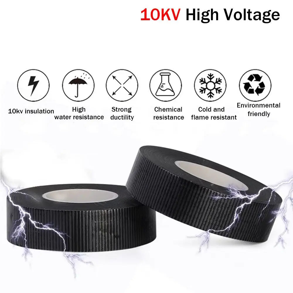 Waterproof Rubber Tape Self Amalgamating Insulating Repair Adhesive Sealing