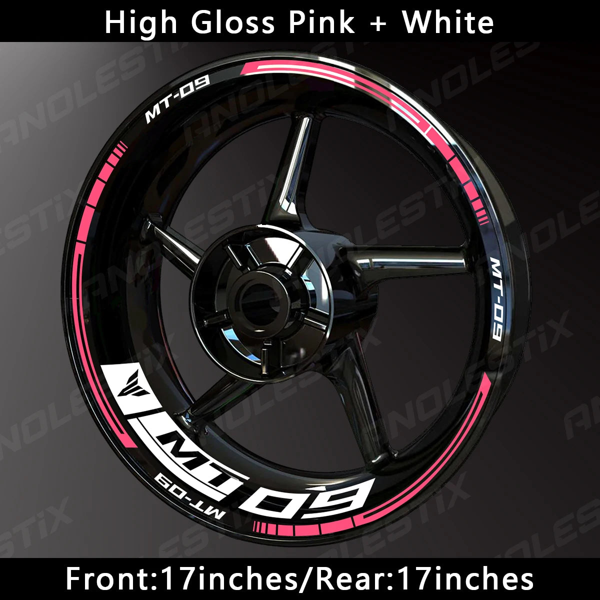 Reflective Motorcycle Wheel Sticker Hub Decal Rim Stripe Tape for YAMAHA MT-09