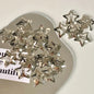 20Pcs Y2K Silver Star Hair Clips Snap Barrettes for Girls Accessories