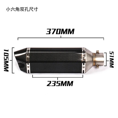 51mm Escape Moto Tube Motorcycle Exhaust Muffler with Db Killer-EXPROTAS