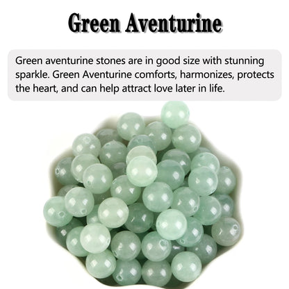 Natural Stone Beads 4-12MM Round Loose Gemstone for DIY Jewelry Making
