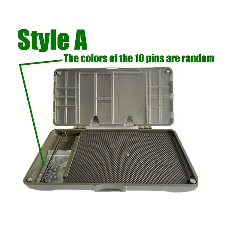 4 Style ABS Fishing Bait Box Carp Freshwater Tackle Storage Hook Compartments