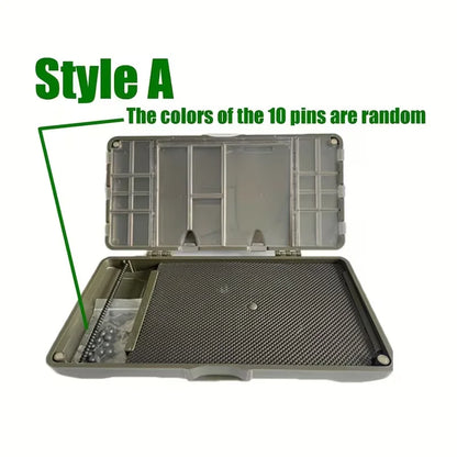 4 Style ABS Fishing Bait Box Carp Freshwater Tackle Storage Hook Compartments
