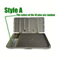 4 Style ABS Fishing Bait Box Carp Freshwater Tackle Storage Hook Compartments