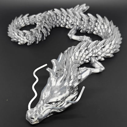 3D Printed Gem Dragon Crystal Fidget Toy Rotatable Articulated 88CM 60CM
