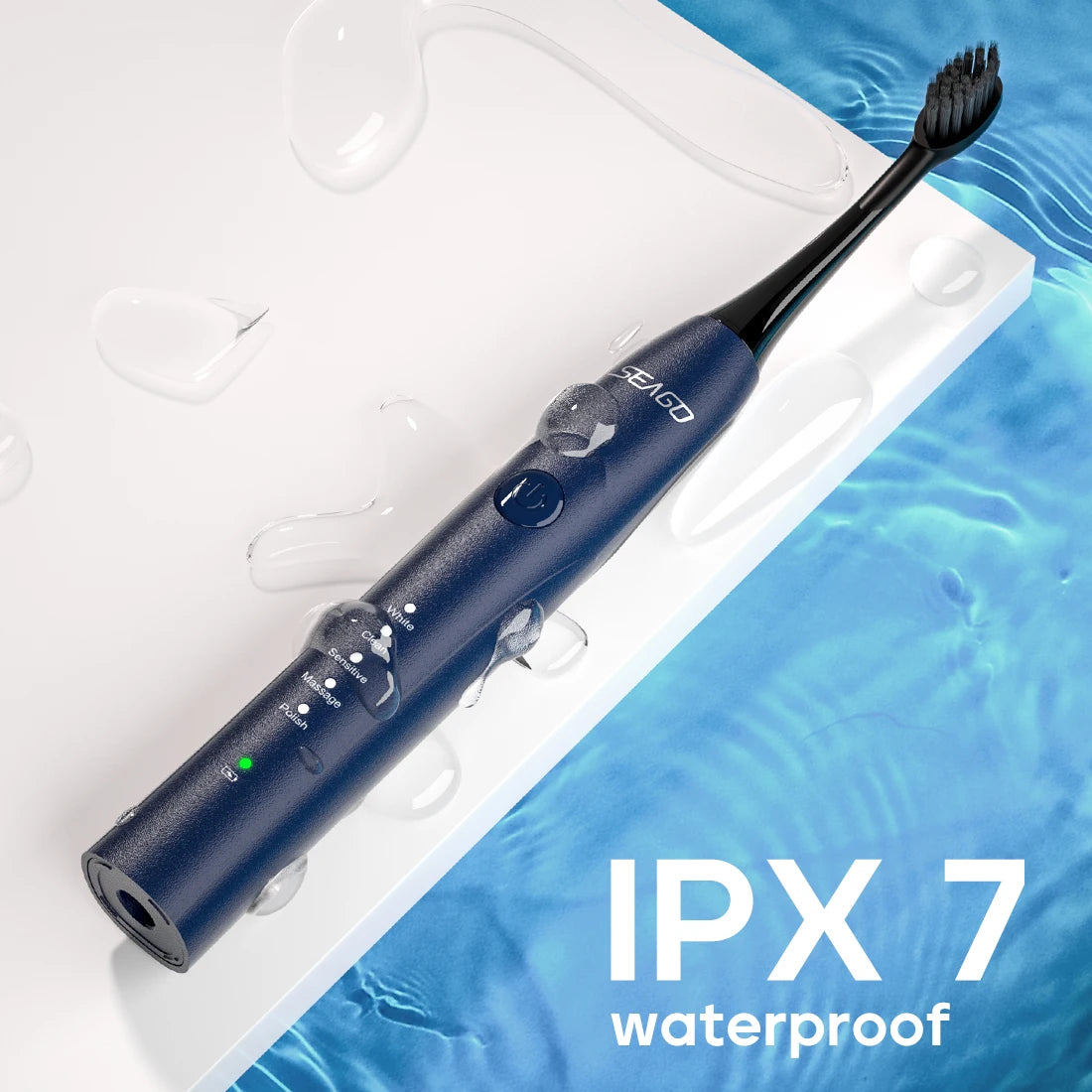 Seago Sonic Electric Toothbrush Two-engines Magnetic Core Oral Care Smart Adult Timer Brush Waterproof Brushes SG540-EXPROTAS