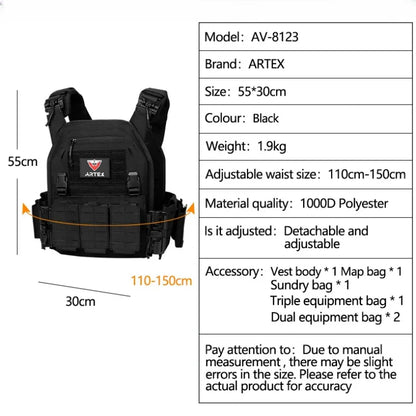 Ranger Green Carrier Vest Quick Release Molle Tactical Security Plate