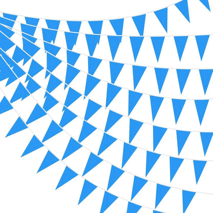 33ft Pennant Banner Flag 20Pcs Triangle Bunting Party Decoration Blue