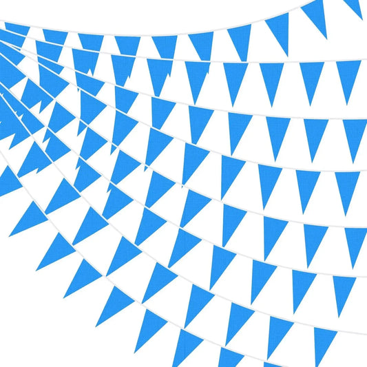 33ft Pennant Banner Flag 20Pcs Triangle Bunting Party Decoration Blue