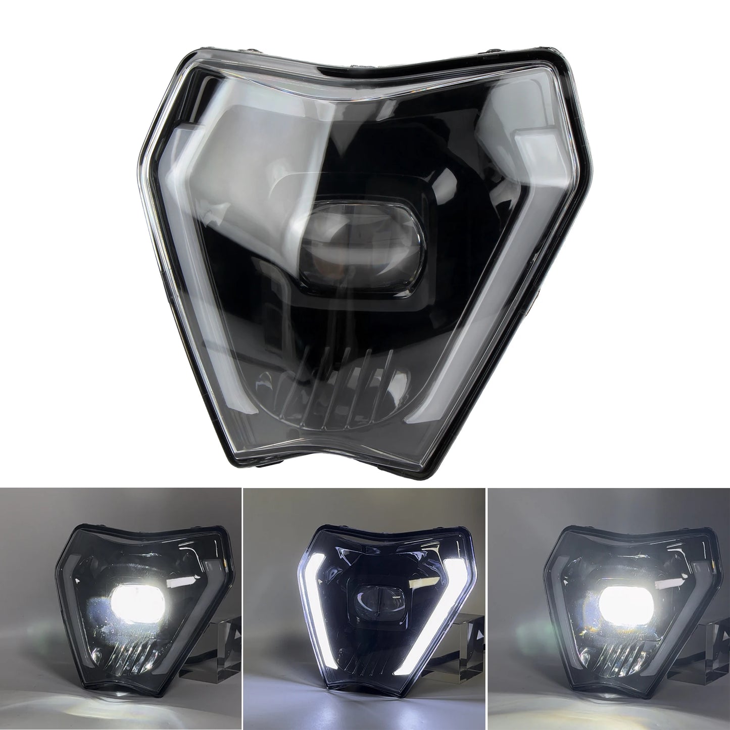 E24 Motorcycle LED Headlight Headlamp DRL Light For KTM EXC EXCF SX SXF XC XCF XCW XCFW 125 150 250 300 350 400 450 505 525 530 - EXPROTAS