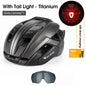 WEST BIKING Men Women Cycling Helmet With Taillight Goggles Sun Visor Bicycle Helmet MTB Road Bike Safe Cap Motorcycle Helmet-EXPROTAS
