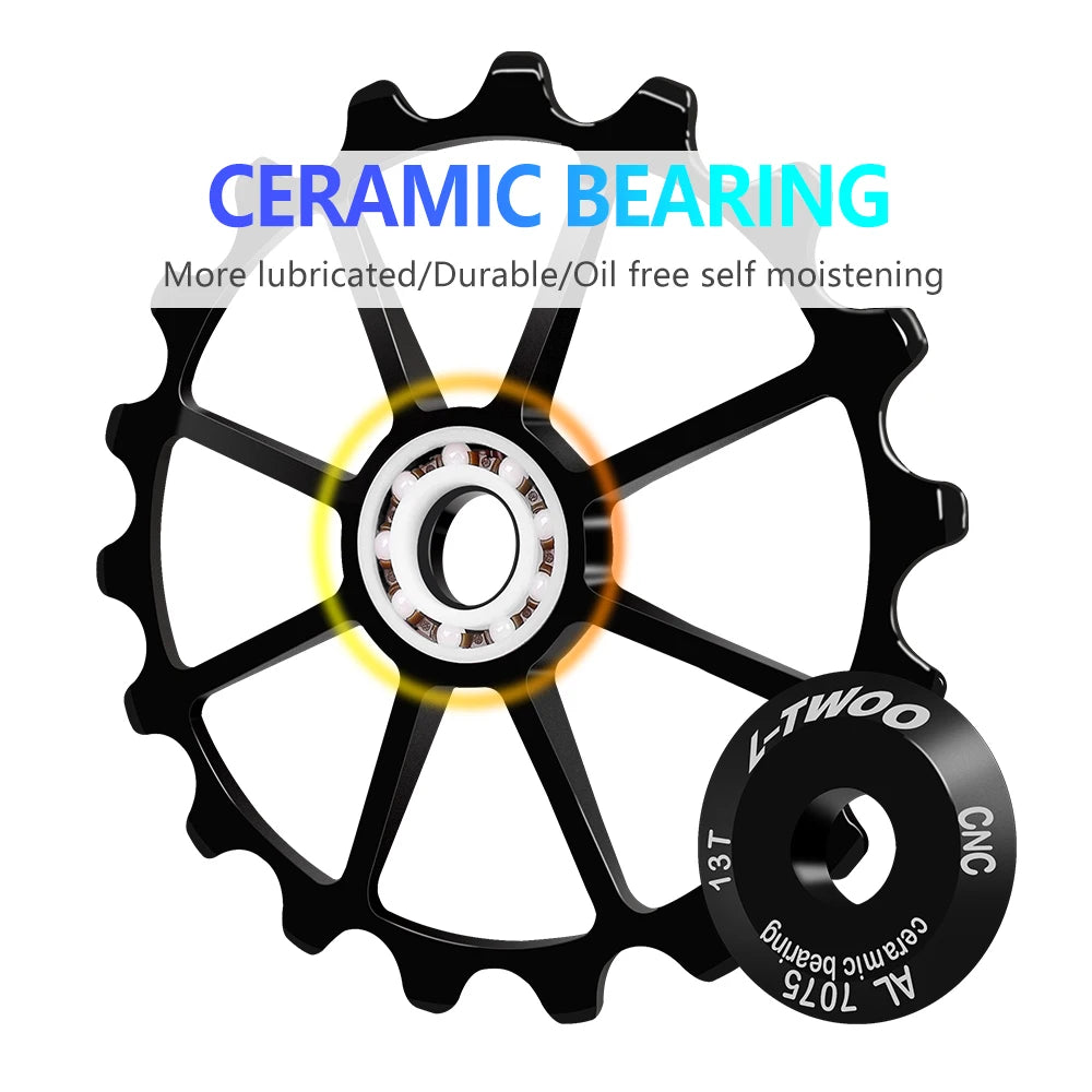 LTWOO UT Bicycle Ceramic Bearing Carbon Fiber Jockey Pulley Wheel Set Rear Derailleurs Guide For 105 5800 6800 Ultegra DURA ACE-EXPROTAS