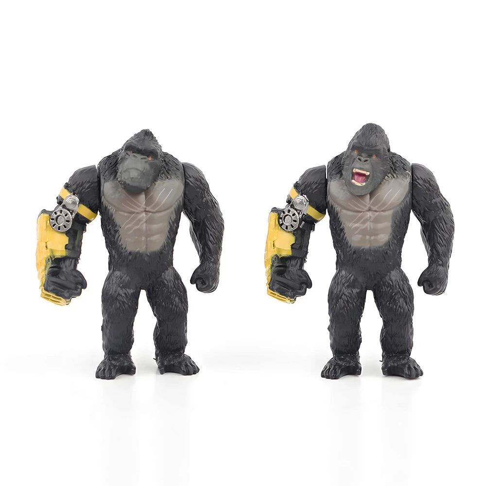6Pcs Godzilla Kong Empire Action Figures Monsterverse Battle Roar Toys