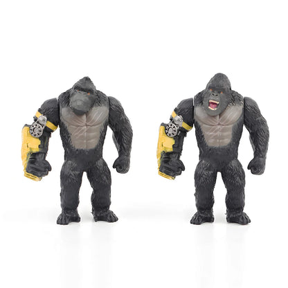 6Pcs Godzilla Kong Empire Action Figures Monsterverse Battle Roar Toys