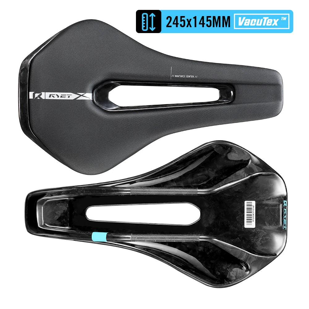 RYET 3D Printed Full Carbon Saddle 135/145/155mm for MTB Gravel Road Bike