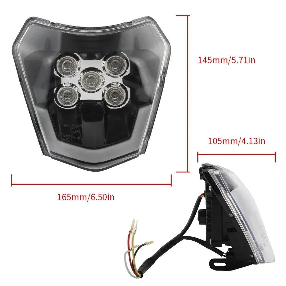 For KTM Motorcycle Headlight LED Wick EXC XC SX XC-W 125 250 300 350 450 530 2018-2023 Dirt Bike Enduro Motocross Accessories-EXPROTAS