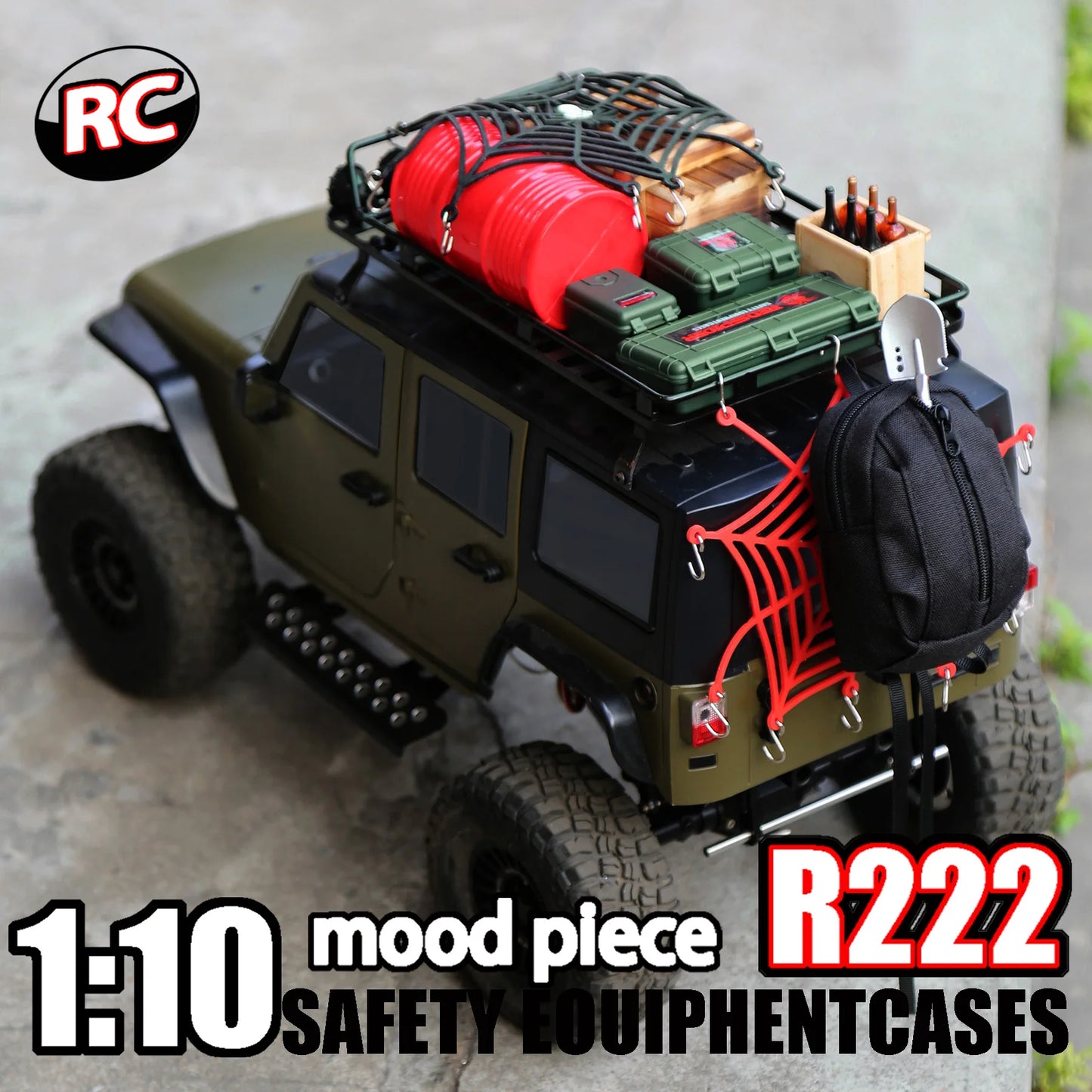3PCS 1:10 RC Crawler Scale Storage Box Axial SCX10 TRX4 TRX6 D90 CC01