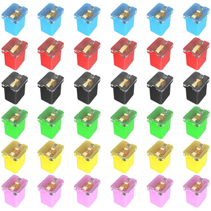 36PCS Low Profile Box Fuse Assortment Automotive Micro Car Fuses