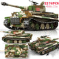 WW2 German Panther Panzer III Tiger I Tank Building Blocks Military Brick Set