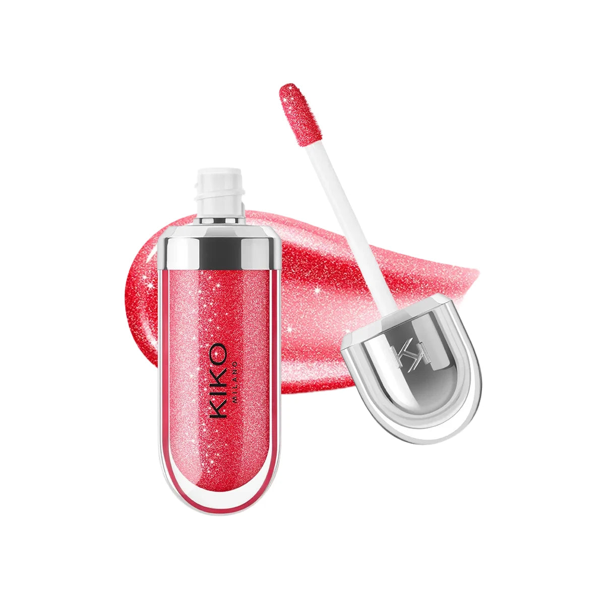 Kiko 3D Mirror Lip Gloss Waterproof Non-Stick Red Shiny Lip Glaze 6.5ml