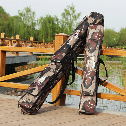 Sougayilang Fishing Rod Bag 80/120cm Nylon Tackle Storage Large Capacity Case